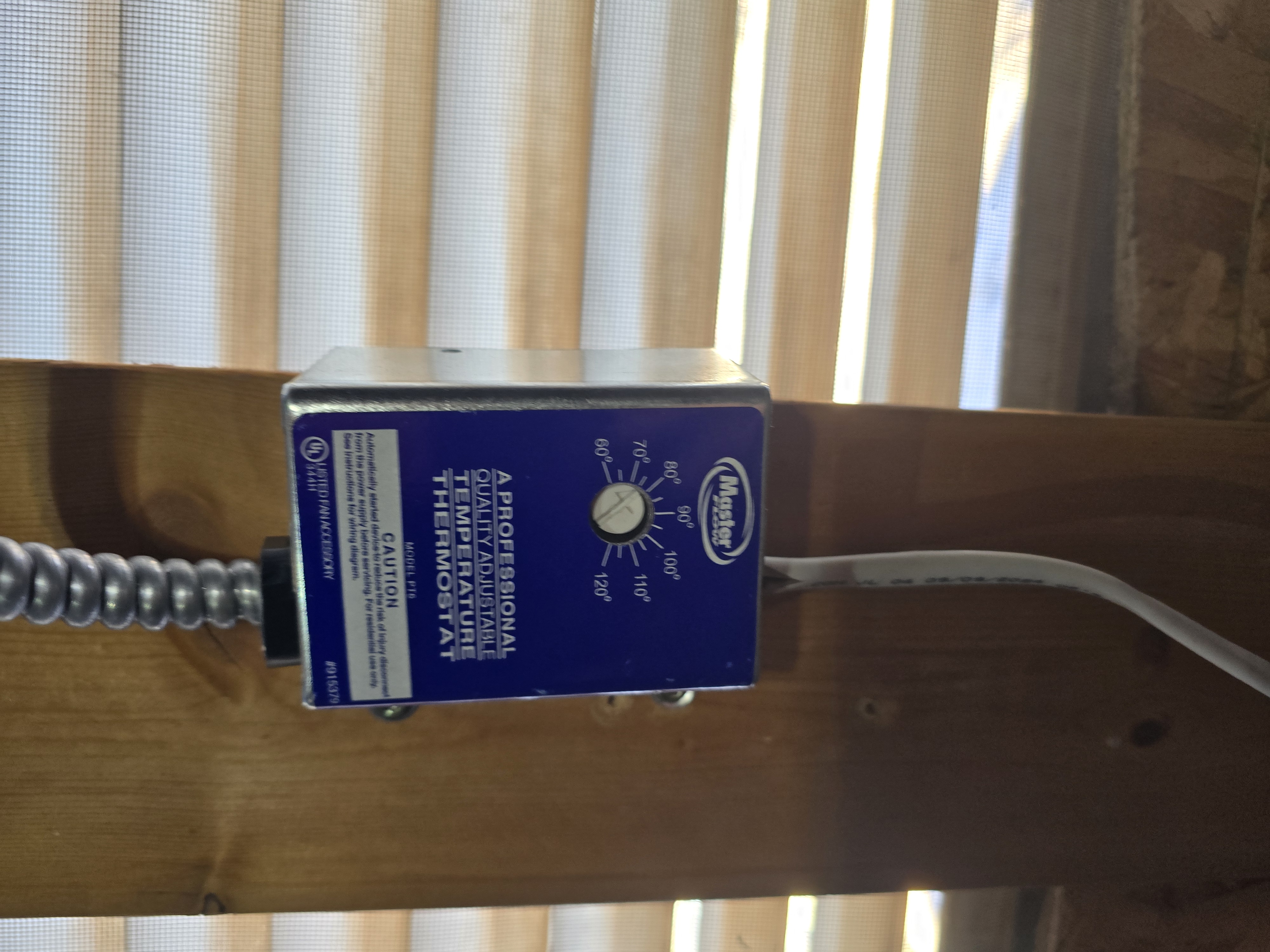 Energy-efficient thermostat control installed by High Desert Garage Door & More